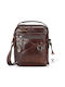 Piele Geantă pentru bărbați De umăr / tip crossbody Maro
