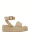 Women's Platform Shoes Beige