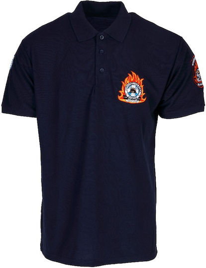 Tricou Polo de Vară pentru Bărbați Brigada de Pompieri Bleumarin Întunecat