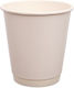Tefaco Pahar de unică folosință Hârtie Alb 250ml 25buc