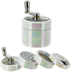 Μύλος Grinder Τρίφτης Αλουμινίου Λευκό Pearl 52mm 4 Parts Μύλος Grinder Τρίφτης Αλουμινίου Λευκό Pearl 52mm 4 Parts