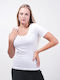 Women's Short Sleeve Cotton T-Shirt White