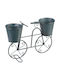 Suport Metalic pentru Ghivece de Flori Magichome Model Bicicletă 2 Suporturi 50x15x37 Cm