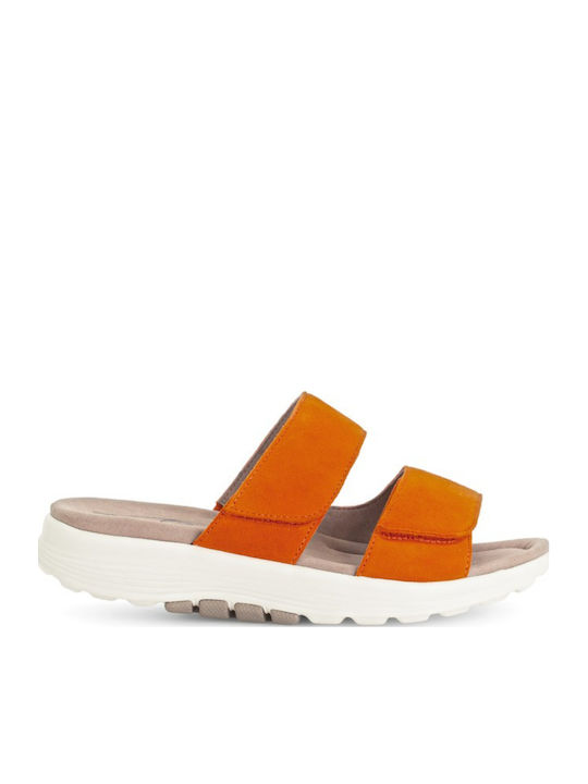 Gabor Leather Women's Flat Sandals Anatomic wit...