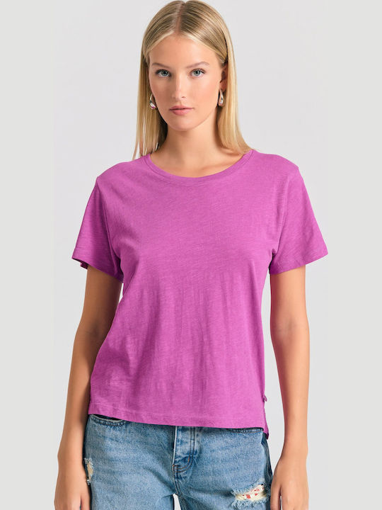 Funky Buddha Women's T-shirt Purple
