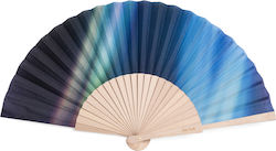 Helio Ferretti Psychedelic Βεντάλια Μπλε