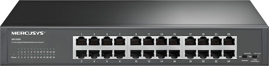 Mercusys MS124GS v1 Unmanaged L2 Switch με 24 Θύρες Ethernet
