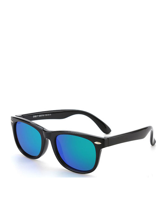 Techsuit Square Kids Sunglasses with Polarized Black Lens