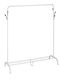 Clothing Rack Shelf 6 Hooks Dimensions 145 X 132 X 44 Cm White Black Relaxdays