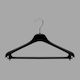 Plastic Slim Hanger Dresses T-shirt 42x24.5cm Black 241.029.0025.03