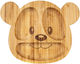 Ola Bamboo Baby Food Plate made of Bamboo Brown