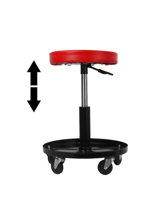 Runder Büro- und Schreibtischhocker Rote 30x30x52cm 815002