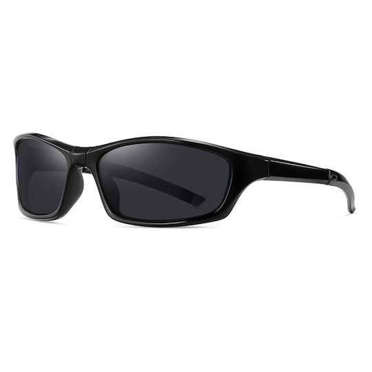 Techsuit Γυαλιά Ποδηλασίας 24101 με Μαύρο Σκελετό και Polarized Φακούς