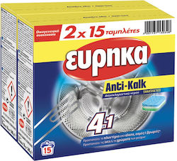 Eureka Anticalcar Tablete 15buc X 16g 2buc Eureka Anticalcar Tablete 15buc X 16g 2buc