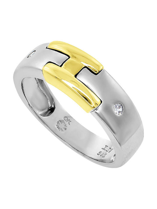 Antwnakakis Дамски Пръстен от Бяло злато 14K