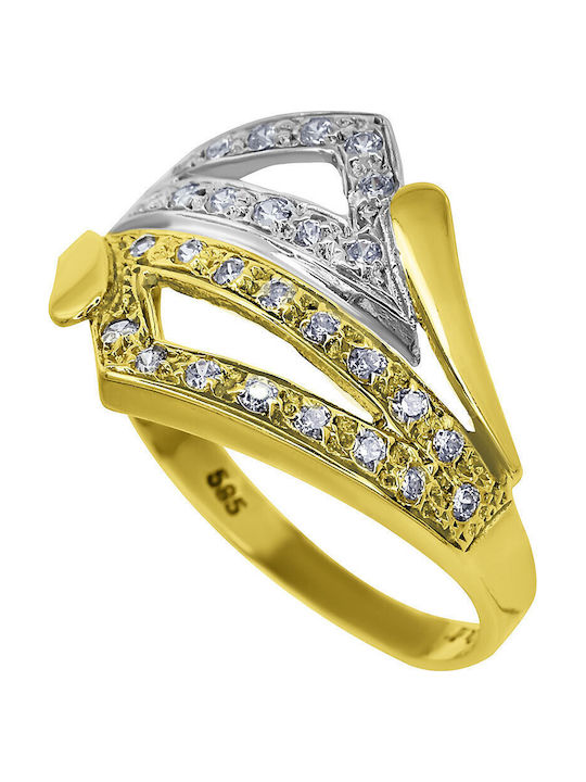 Antwnakakis Damen Ring aus Weißgold 14K