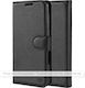 Techsuit Wallet Leather / Silicone Black (Motorola Edge 60, Edge 60 Fusion)
