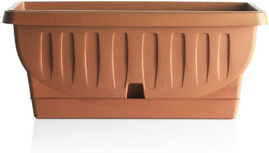 Bama Self-watering Planter Box Plastic Orange 30x15x13cm.