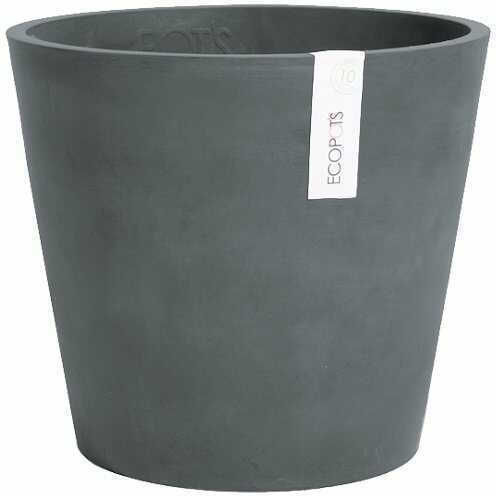 Ecopots Amsterdam Mini Саксия Пластмаса Grey 13x13x11.4см.