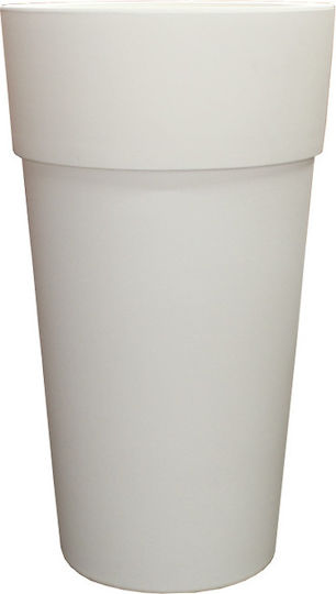 Bama Ghiveci Plastic Alb 40x40x70cm.