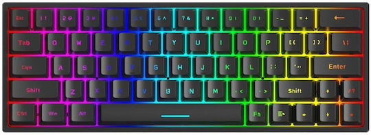 Marvo KG955 Shogo 63 Ασύρματο Gaming Μηχανικό Πληκτρολόγιο 60% με Custom διακόπτες και RGB φωτισμό (Αγγλικό US)