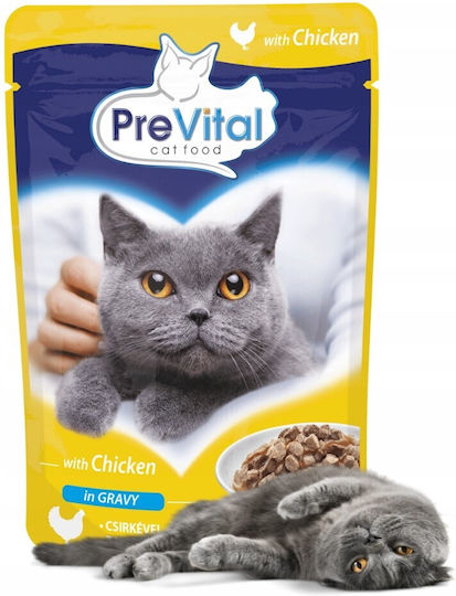 PreVital Υγρή Τροφή για Γάτες με Κοτόπουλο 100gr