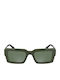 Calvin Klein Women's Sunglasses with Green Plastic Frame and Green Lens CKJ25606S 300