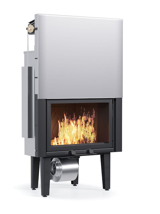 Thermiki ATS Straight 700 Ενεργειακό Τζάκι Ξύλου Αερόθερμο 14.9kW Ίσιο με Συρόμενη Ανοιγόμενη Πόρτα