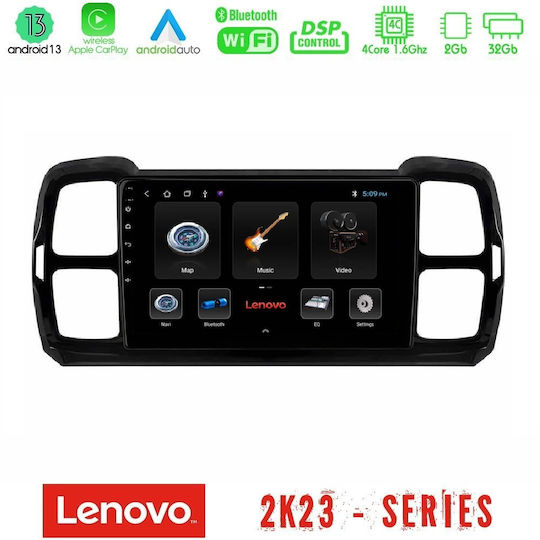 Lenovo Car Audio System for Citroen DS5 2017-2021 (Bluetooth/USB/WiFi/GPS/Apple-Carplay/Android-Auto) with Touch Screen 9"