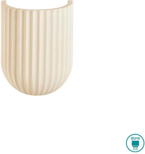 Viokef Modern Wall Lamp with GU10 Lamp Bulb Base Beige 174cm