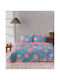 Kentia Agnes Κουβερλί Υπέρδιπλο από Πολυεστέρα Pink-ciel 240x220cm