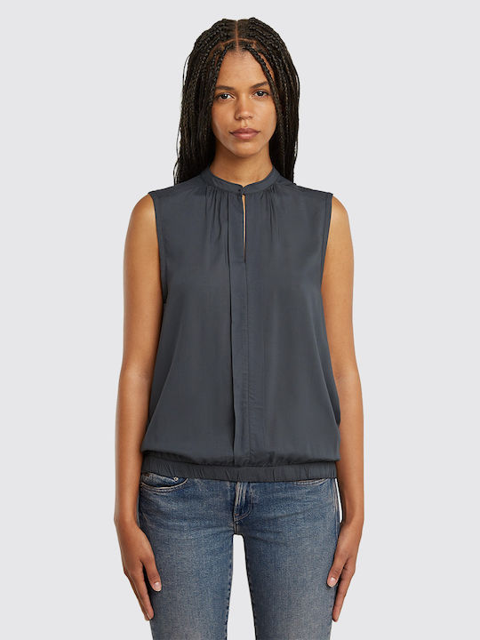 G-Star Raw Women's Sleeveless Top Petrol Blue D...