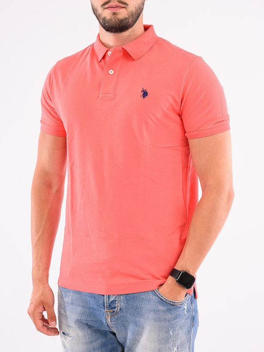 U.S. Polo Assn. Kurzarm T-Shirt Korallfarben U.S. Polo Assn. Kurzarm T-Shirt Korallfarben