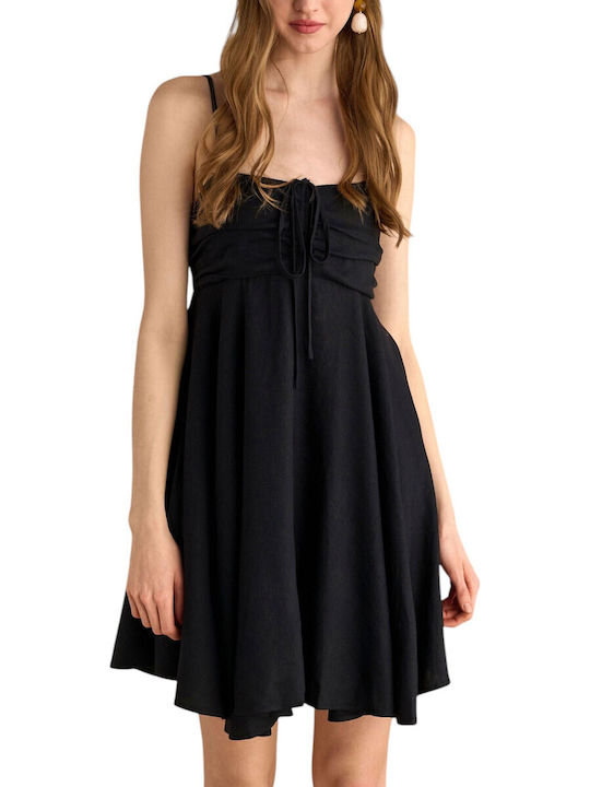 attrattivo Καλοκαιρινό Mini Φόρεμα Black
