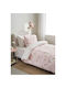 Vesta Home Single Cotton Sheets Set with Elastic Band Kelly Without 170x260cm 3 Pieces
