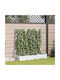 Garden Planter Grid 3 Pcs White 120x40x125.5 cm