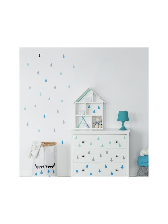 Wall Stickers For Nursery-kids Room Rain Drops ...