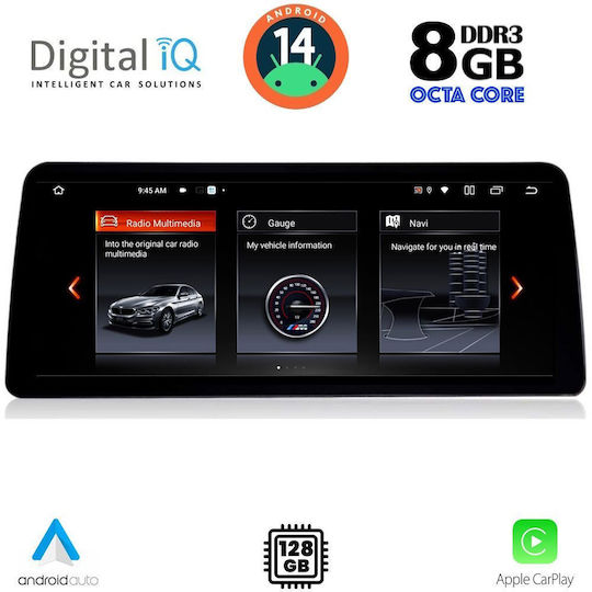 Digital IQ Ηχοσύστημα Αυτοκινήτου για BMW X3 (F25) 2011-2013 (Bluetooth/USB/WiFi/GPS/Apple-Carplay/Android-Auto) με Οθόνη Αφής 12.3"