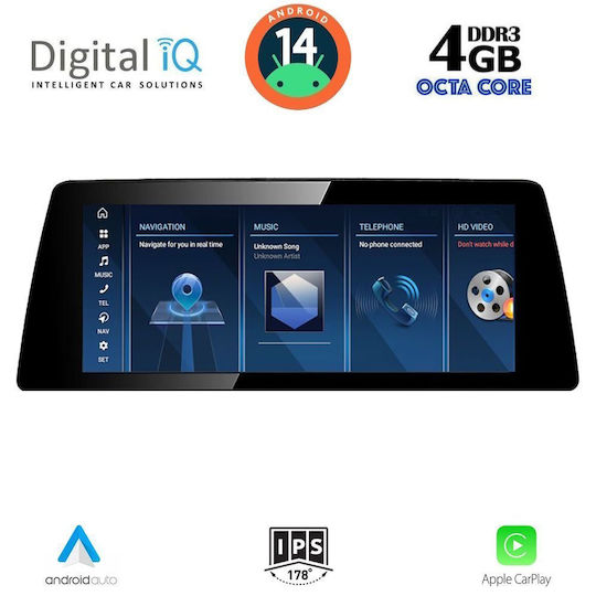 Digital IQ Ηχοσύστημα Αυτοκινήτου για BMW G30 2016 (Bluetooth/USB/WiFi/GPS/Apple-Carplay/Android-Auto) με Οθόνη Αφής 10.25"