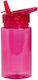 A Little Lovely Company Kids Water Bottle Plastic with Straw Purple 450ml