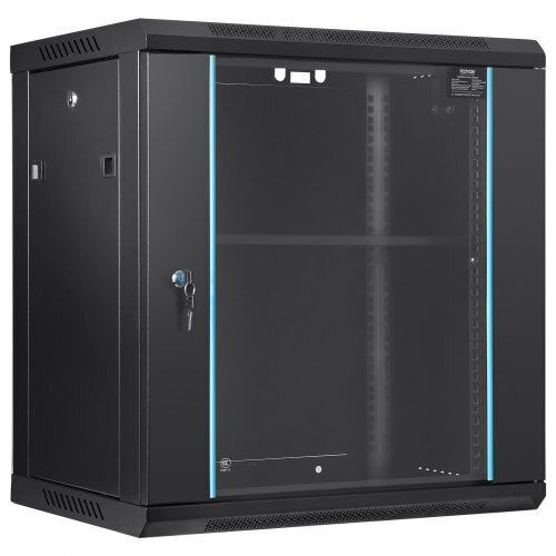 Vevor Επιτοίχια Καμπίνα Rack 12U Μαύρο WLJJGHB12U155L3S8V0