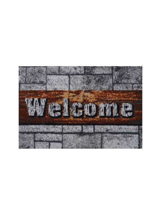 Entrance Mat Anti-slip Gray 45x75cm Thickness 5mm