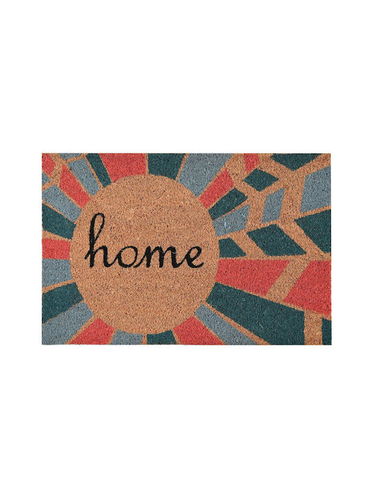 Entrance Mat made of Coir with Anti-slip Backing Multicolour 45x75cm Thickness 15mm