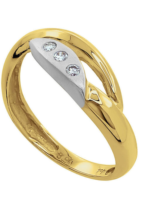 Antwnakakis Damen Ring aus Weißgold 18K