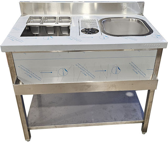 Lappas Μεταλλικό Bar Station με Διαστάσεις 100cmx60cmx85cm