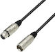 Adam Hall Cable XLR male - XLR female Μαύρο 0.5m (OMIK-E023318)