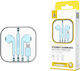 Moveteck 740609 In-ear Handsfree Headphones with Connector USB-C Light Blue