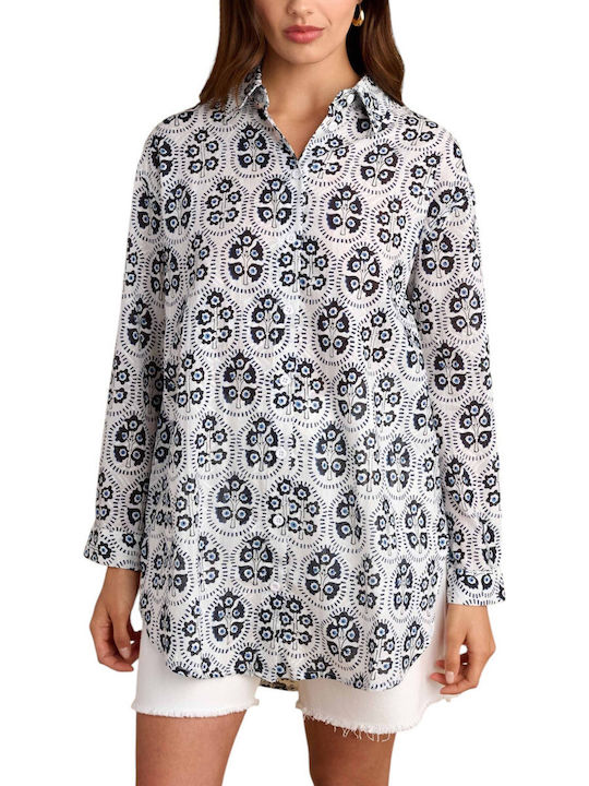 Μακρυμάνικο Γυναικείο Πουκάμισο Multicolor Floral