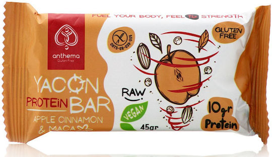 Anthema Protein Bar Μπάρα Πρωτεΐνης με Γεύση Χουρμά, Μήλο, Κανέλα, Μάκα 45gr