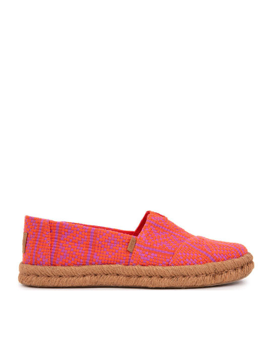 Multicolor Damen Espadrilles in Rot Farbe